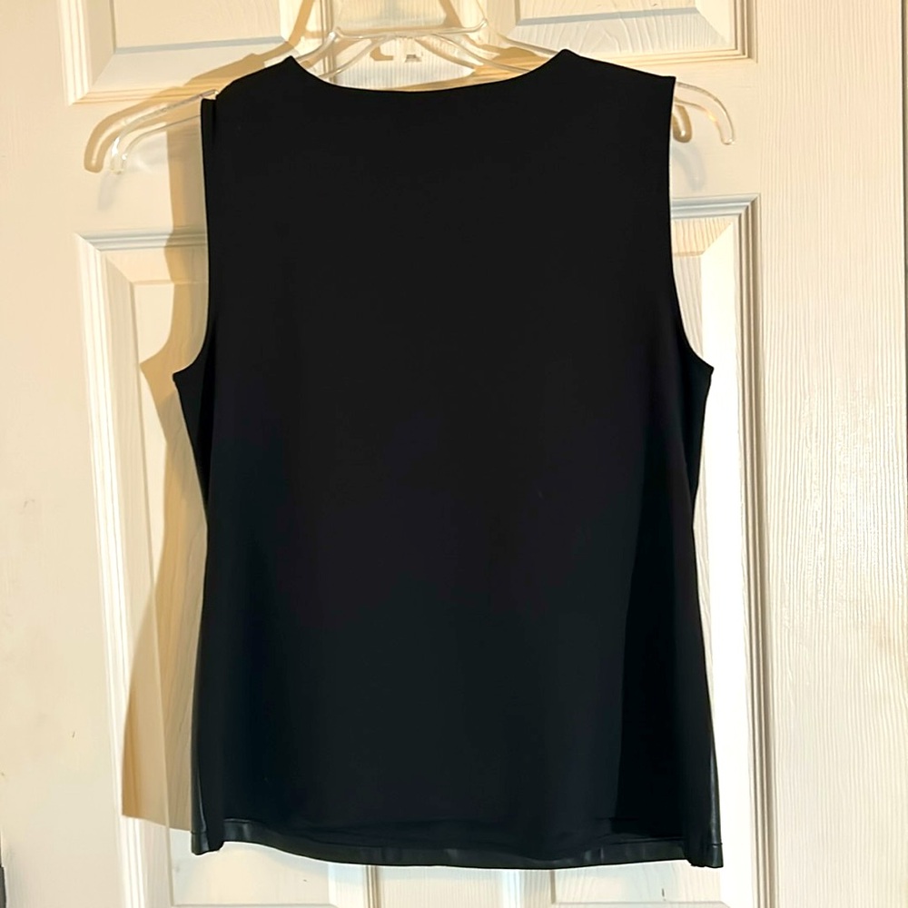 NWT Ann Taylor leather look vest - Picture 4 of 6